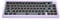 Elprico 67 Tasten DIY Mechanisches Tastatur-Kit, Kabellose 2,4 G Bluetooth 5.0 DIY Mechanische Tastatur, Typ C Kabelgebundene Hot-Swap-Bare Barebone-Tastatur (Lila)