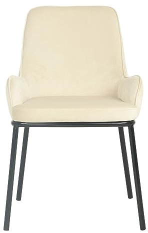 exitodesign Polsterstuhl Santo - Gepolsterter Stuhl - Esszimmerstühle - Bürostuhl - Stuhl Küche Wohnzimmer - Bequem Praktisch - Haltbares Material - Zimmer Deko Wohnzimmer - 53x62x85cm - Hellbeige