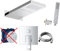 vanvilla Duschsystem mit Unterputz Duscharmatur von Grohe Eurocube 3-Wege und vanvilla Regendusche mit Armatur, Duschkopf, Dusch-SET G18-ob poliert