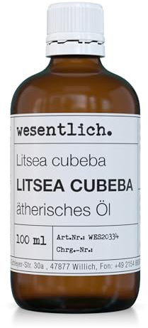 Litsea Cubeba Öl - reines ätherisches Öl von wesentlich. - 100% naturrein aus der Glasflasche (100ml)