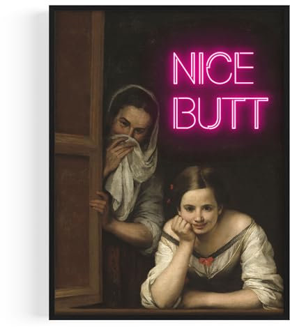 OHBIMBA® Badezimmer Deko Bilder - Poster & Kunstdrucke Für Bad Und Gäste Wc - Deko Bad Bild Badezimmer - Witziger Toilettenpapier-Kunst - 21X30 Und 30X40cm Ohne Rahmen