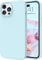 Telaso iPhone 14 Pro Max Case, Liquid Silicone Soft Gel Rubber iPhone 14 Pro Max Phone Case Slim Case with Microfiber Lining Shockproof Protective Phone Cases for 6.7 inch iPhone 14 Pro Max,Sky Blue