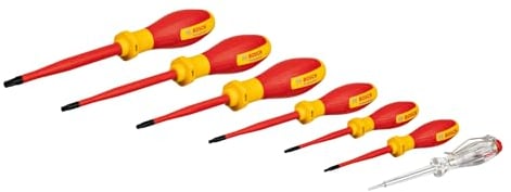 Bosch Professional Set di cacciaviti TX VDE (con tester di fase monopolare, 7 pezzi)