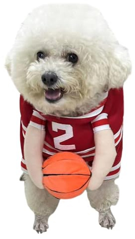 Hund Basketball Kostüm Lustig Verstellbar Streich Neu Haustierzubehör