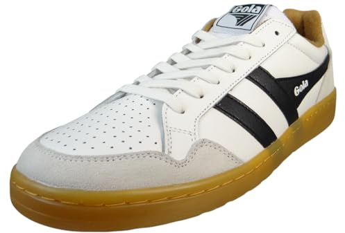 Gola Herren Eagle '86 Sneaker, Off White/Evergreen/Black/Gum, 13
