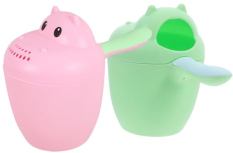Toyvian 2stücke Haarwaschbecher Badebecher Shampoo Rinser Für Junge Mädchen Wasser Scoop Für Bad Dusche Garten Einfacher Haarwaschbecher Verhindert Wasser in Augen
