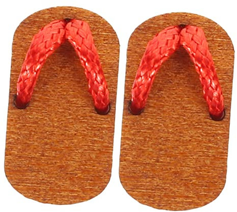 Vaguelly 1paar Mini Holzschuhe Für Puppenhäuser Handgefertigte Mini-klompens Für Dekoration Für Mikrolandschaften Und -projekte Authentisches Zubehör Für Dolls Und Miniaturwelten