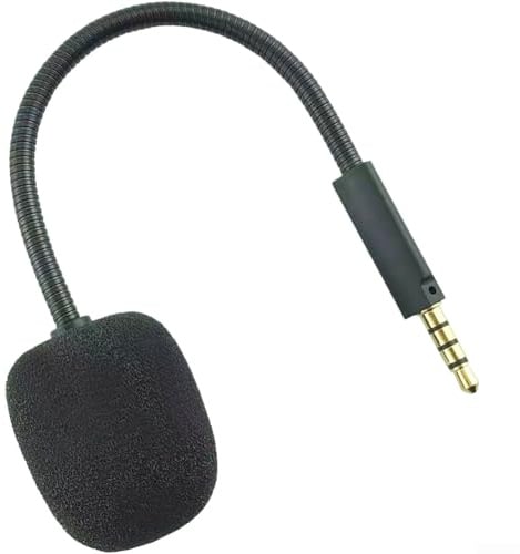 Ersatz-Mikrofon für ROG für Strix Gaming-Headset, geräuschunterdrückendes Boom-Mikrofon mit 3,5-mm-TRRS-Klinke, flexibles Metallstecker-Zubehör für II und andere Modelle