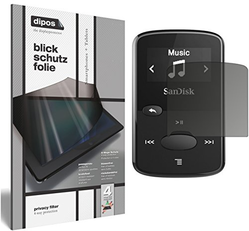 dipos I Privacy Filter compatible with SanDisk Clip Jam Screen Protector Anti-Spy 4-Way Protection