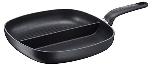 Tefal A1989014 Divided Frying Pan, Cast Aluminium, 5 liters, Black,28 cm