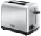 Russell Hobbs 2 Slice Toaster with Perfect Toast Technology for improved evenness (Wide slots, Lift & look feature, 6 Browning levels, Frozen & Cancel function, 850W, Brushed Stainless Steel ) 24081