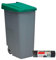 Denox DEN026 Contenedor Reciclo 85 litros Cerrado, Verde, 420x570x760 mm