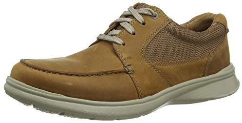 Clarks Men's Cotrell Lane 261486517 Derbys, Brown (Tan Combi Lea Tan Combi Lea), 7 UK
