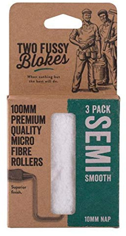 Two Fussy Blokes Premium-Quality 4 Microfibre Roller Sleeves 10mm Nap (3-Pack)