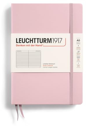 LEUCHTTURM1917 Muted Colours 361573 - Taccuino A5, copertina rigida, 251 pagine numerate, in polvere, a righe