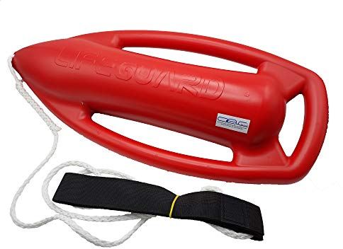 Glac Store® Professioneller Schwimmring Rettungsring für Badewanne Boa zum Retten, Typ Baywatch Rettungsschwimmer Lifeguard Polyurethan-Schaum und Körperband