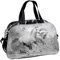 Ragusa-Trade Mädchen Kinder Sporttasche Reisetasche mit tollem Pferde Motiv (24KE) für Mädchen, grau/schwarz, 40 x 25 x 15 cm