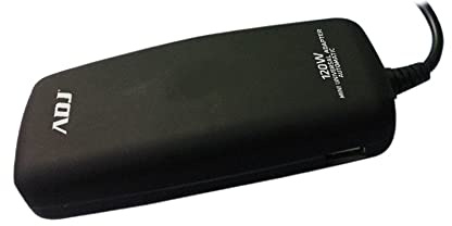 Alimentatore Notebook ADJ 120W Mini BK 8 Conn 3PIN Auto con Porta USB