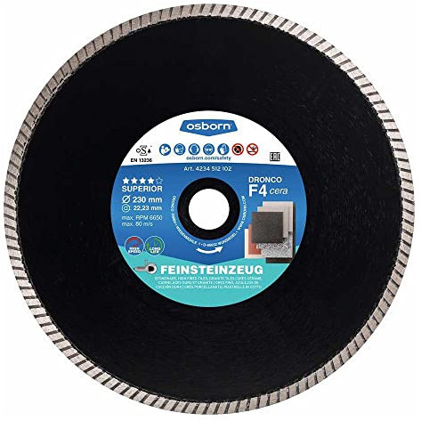 DRONCO F4CERA-115 - Diamantscheibe oben F4 Wachs - Steinzeug (vor GRFX) Ø 115 mm