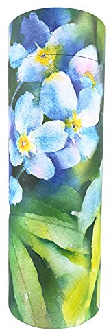 Forget Me Not Scatter Tube para cenizas adultas – Urna de cremación de cartón biodegradable grande