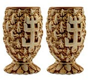 Mixcompany Plantation Rum Glas 2er Set Stiggins Shot Gläser 2X Tonbecher für 2cl / 4cl