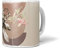 Dekorative Tasse mit schönem Motiv Hirschkäfer Käfer schönem Design Pastelltöne Vintage