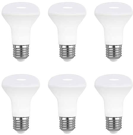 Akynite LED-Reflektor R63 E27 7W Neutralweiß 4000K, 665LM mit 120° Abstrahlwinkel, Ersatz Halogenstrahler E27 60W, AC 220V, R63 LED Reflektorlampen für Deckenstrahler, Nicht Dimmbar, 6er-Set