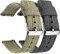 2 stk 22mm Leinwand Schnelle Veröffentlichung Uhrenarmband, Universal Ballistisch Nylon Gewebte Schleife Ersatz Strap-Armband Schnallenverschluss Verstellbarer für Smartwatch Sport-Fitness-Tracker