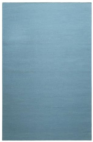 Wecon Home Robuster Green Looop Kelim Baumwoll-Teppich für Wohnzimmer, Schlafzimmer, Esszimmer, Kinderzimmer und Flur - Nizza (80 x 150 cm, türkis)