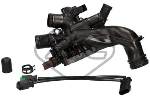Metalcaucho 30636 Kühlmittelflansch mit Dichtung mit Sensor passend für PEUGEOT 207 (WA, WC)