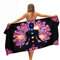 Ulticool Mikrofaser Handtuch 160 x 80 cm - Chakra Heilung Mandalas Schwarz - Leicht Reisehandtuch Schnelltrocknend Badetuch Strandhandtuch Saunatuch Microfaser Microfiber - für Reise Strand Spa Yoga