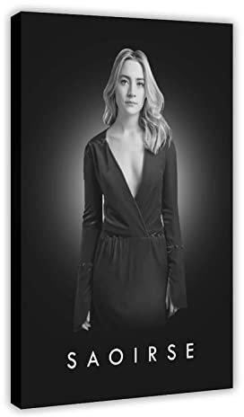 MOIT Schauspielerin Saoirse Ronan Leinwand-Poster, Wandkunst, Dekoration, Bild für Wohnzimmer, Schlafzimmer, Dekoration, Rahmenstil, 40 x 60 cm