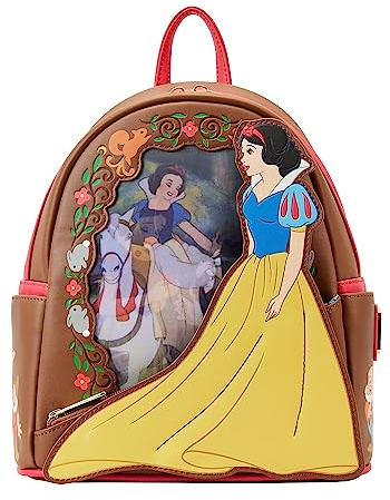 Loungefly Disney Snow White Linsenraster-Serie Mini-Rucksack, Mehrfarbig/Meereswellen (Ocean Tides), Einheitsgröße, Mini