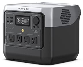 EF ECOFLOW Portable Power Station RIVER 2 Pro, 768Wh LiFePO4 Battery, 70 Min Fast Charging, 4X800W (X-Boost 1600W) AC Outlets, Solar Generator for Outdoor Camping/RVs/Home Use Black