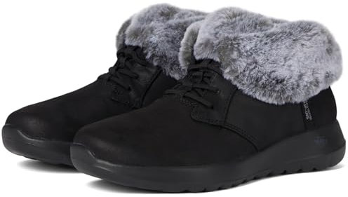 Skechers Damen On-The-Go Joy-Cozy Charm Hands Free Slip-Ins Stiefelette, schwarz/grau, 36 EU
