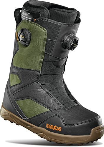 Thirtytwo Herren STW Double BOA Snowboardstiefel – 2023/2024 Schwarz/Camo | Größe 47