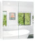 LIFEZEAL Armoire avec Miroir de Salle de Bain, Armoire Murale avec 2 Portes et 2 Étagères, Meuble WC Suspendu, 62 x 11,3 x 65 cm, pour Salle de Bain, Chambre à Coucher, Blanc