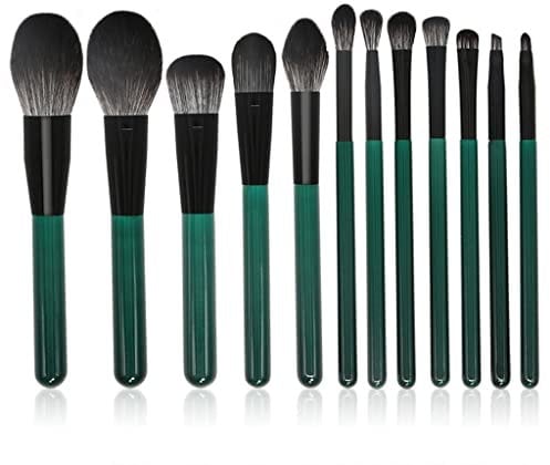 WolFum N/A 12 Make-up-Pinsel-Set, kompletter Satz mit Holzgriff, losem Puderpinsel, Beauty (Farbe: A, Größe: Einheitsgröße)