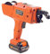 Automatische Drahtbindemaschine, 12V Elektrische Rebar Bindemaschine mit 2 Ionen Batterien, 8mm-34mm Handheld Elektrobindegeräte Akku Elektrische Satz (Orange)
