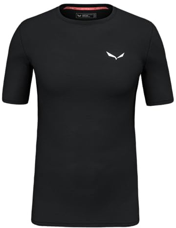 Salewa Herren Cristallo Warm Amr M T-SRT. Shortsleeve Tee, Black Out, S EU