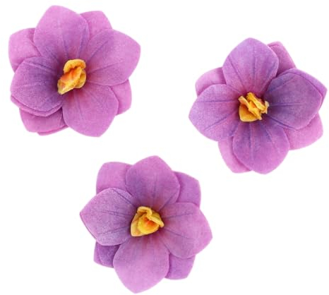 Bella Decor Essbare Blumen Lila Hortensien 18 Stück Tortendeko Blüten Für Torte Aus Oblate Deko Für Kuchen Muffins Dessert