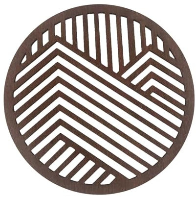 Joberio Bergholz-Wandkunst Rund - Große Geometrische Holzwandkunst | Wohnzimmer-Wandkunst Aus | Boho Abstrakte Linien Wandskulptur | Runde Wandpaneele | Wanddekoration Aus Für Zuhause, Bauernhaus