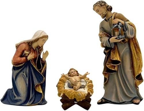 Akantus Kostner Krippenfiguren aus Holz: Heilige Familie (9,5)
