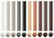 Wax Filler Wood Repair Sticks, Oak Wood Scratch Repair Crayons Multi-Surface Wax Sticks for Flooring Filler Wood Furniture Laminate Floor Table Door Scratches Holes Stains (10, Brown+Grey Oak)