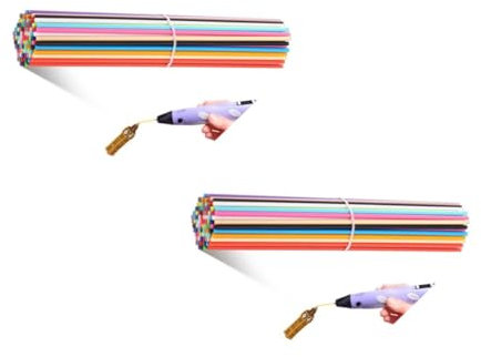 ULTECHNOVO 3D Stift Filament Nachfüllset 22 Farben Pcl Filament Für Start 3D-Drucker Zubehör 110 Stück Bunte Filamentminen Für Präzises Kreatives Drucken