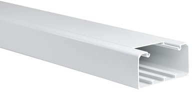 KOMIB Hochwertige Kabelkanäle Weiß (reinweiß) 10 Meter - 5 x 2m (5 Stück) Elektroinstallation Kabelkanal Kabelabdeckung Kabelmanagement Diverse Größen/VDE (120 x 60mm)