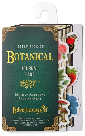 IF Eclectionery Journal Tabs, self Adhesive pagemarkers - Botanical