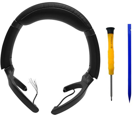 Knomix Headband Cushion Slider Cover and Swivel Hanger Assembly Replacement Parts for Sony WH1000XM3 XM3 Headphones (Black)