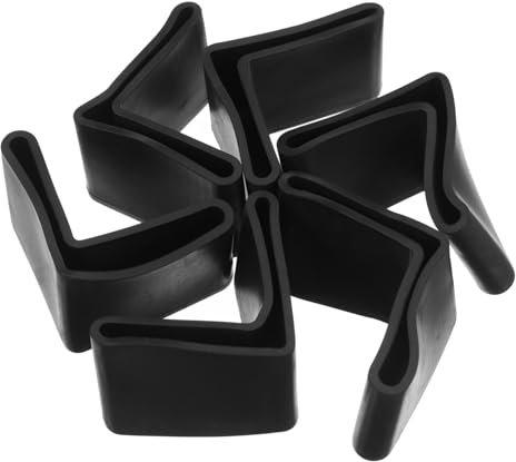 HOMSFOU 12Pièces Patins pour Jambes de Meubles Caoutchouc Triangulaires Antidérapants pour Tables et Chaises