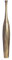 Wohnling Deko Vase Bottle S 75 cm Aluminium Gold Blumenvase Modern Groß, Dekovase Extravagant für Blumen, XXL Alu Bodenvase Metall Wohndeko Handgefertigt